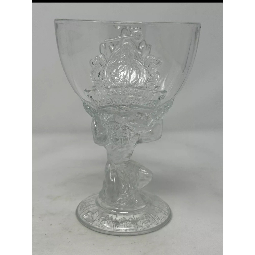 Collectible Drinking Glass Goblet from Caesar's‎ Palace  6-1/2" magical empire